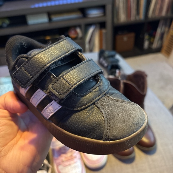 Pink and Black Kids Sneakers - Picture 6 of 6